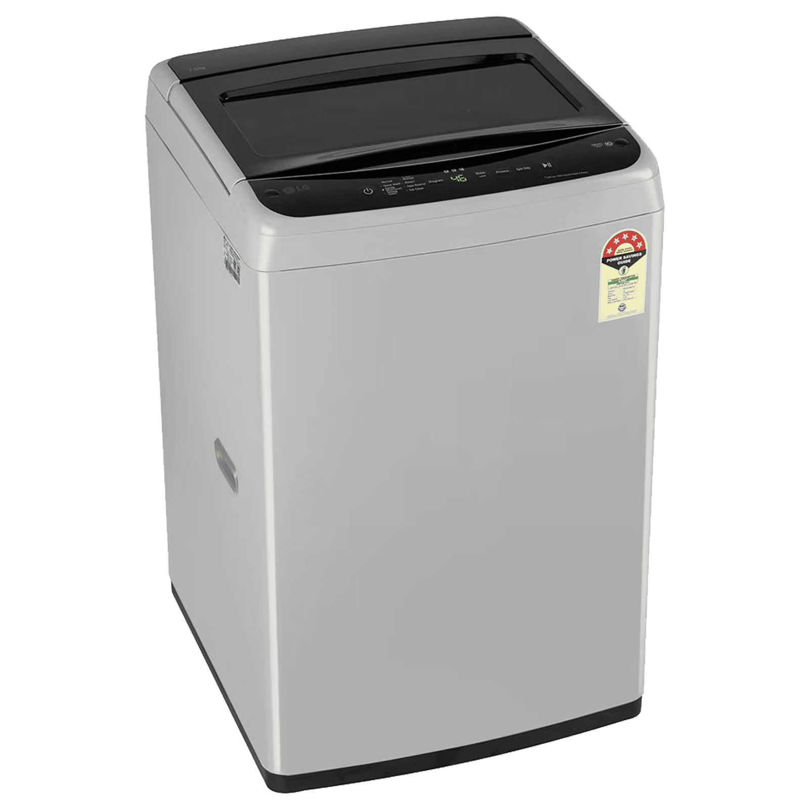 LG 7.5 kg 5 Star Inverter Fully Automatic Top Load Washing Machine (T75VBSF1Z, Smart Inverter Motor, Middle Free Silver)