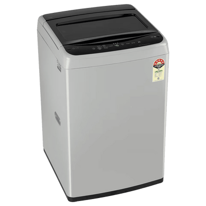 LG 7.5 kg 5 Star Inverter Fully Automatic Top Load Washing Machine (T75VBSF1Z, Smart Inverter Motor, Middle Free Silver)