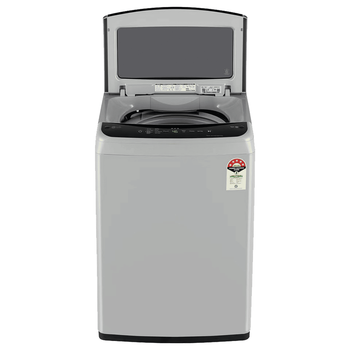 LG 7.5 kg 5 Star Inverter Fully Automatic Top Load Washing Machine (T75VBSF1Z, Smart Inverter Motor, Middle Free Silver)