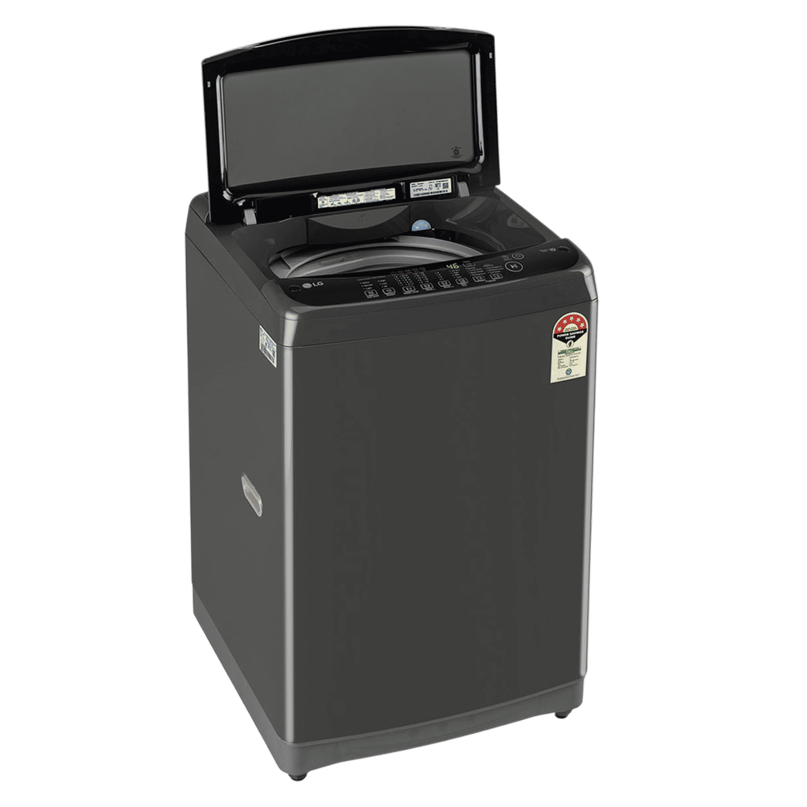 LG 12 kg 5 Star Inverter Fully Automatic Top Load Washing Machine (T12SJMB1Z, Smart Inverter Motor, Middle Black)