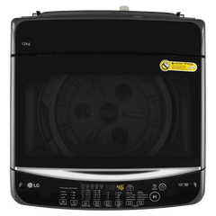 LG 12 kg 5 Star Inverter Fully Automatic Top Load Washing Machine (T12SJMB1Z, Smart Inverter Motor, Middle Black)
