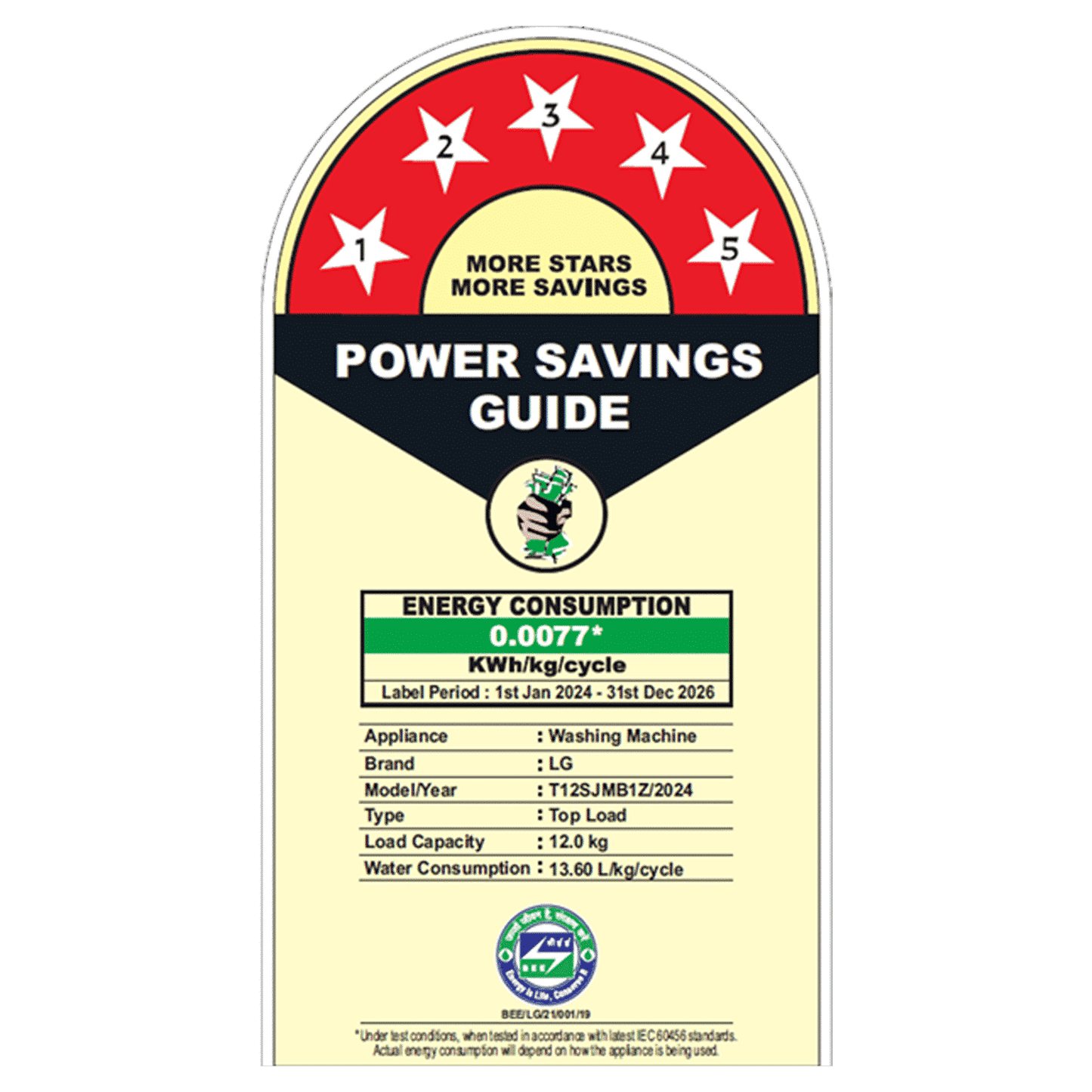 LG 12 kg 5 Star Inverter Fully Automatic Top Load Washing Machine (T12SJMB1Z, Smart Inverter Motor, Middle Black)