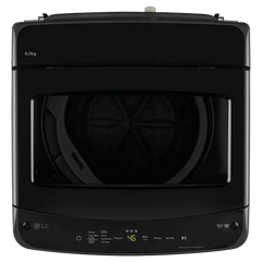 LG 8 kg 5 Star Inverter Fully Automatic Top Load Washing Machine (T80VBMB1Z, Smart Inverter Motor, Middle Black)