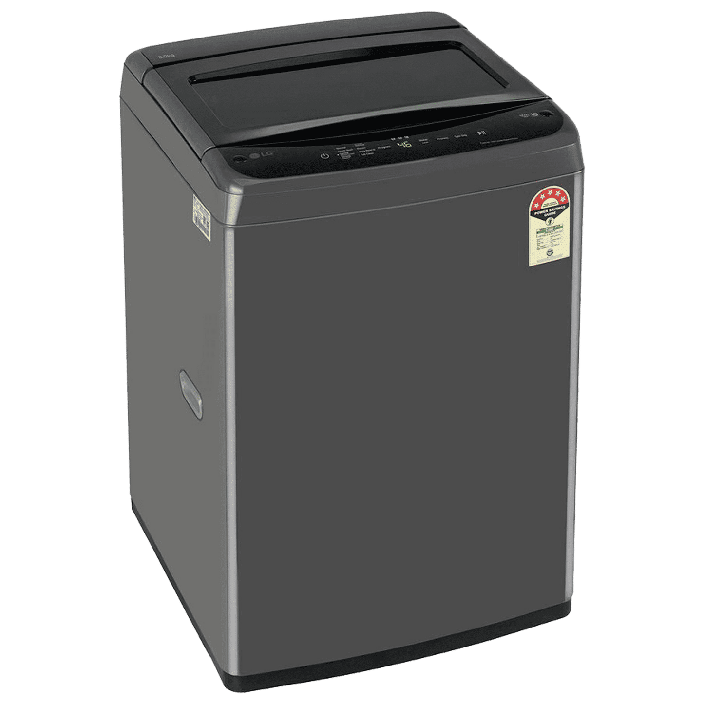 LG 8 kg 5 Star Inverter Fully Automatic Top Load Washing Machine (T80VBMB1Z, Smart Inverter Motor, Middle Black)