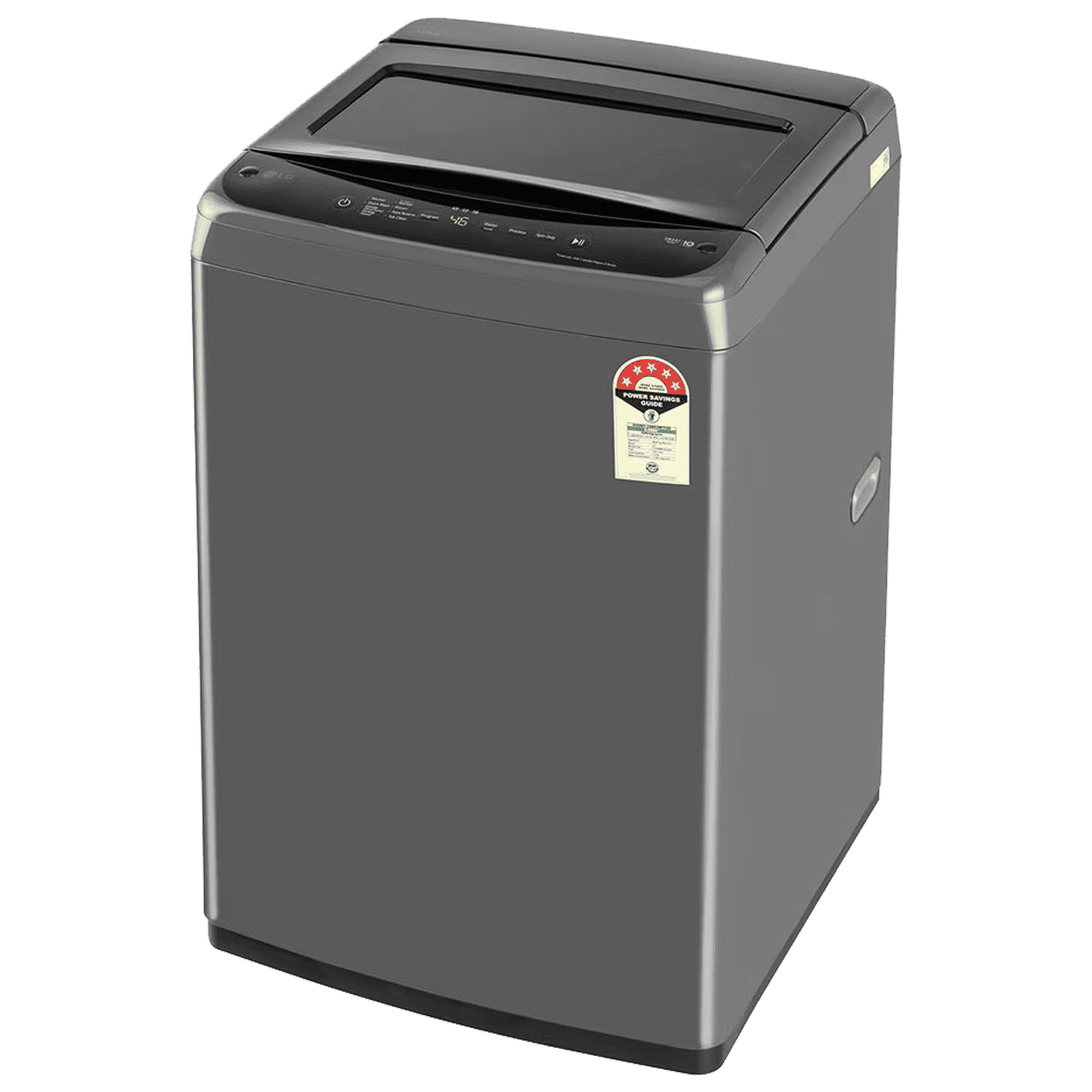 LG 8 kg 5 Star Inverter Fully Automatic Top Load Washing Machine (T80VBMB1Z, Smart Inverter Motor, Middle Black)