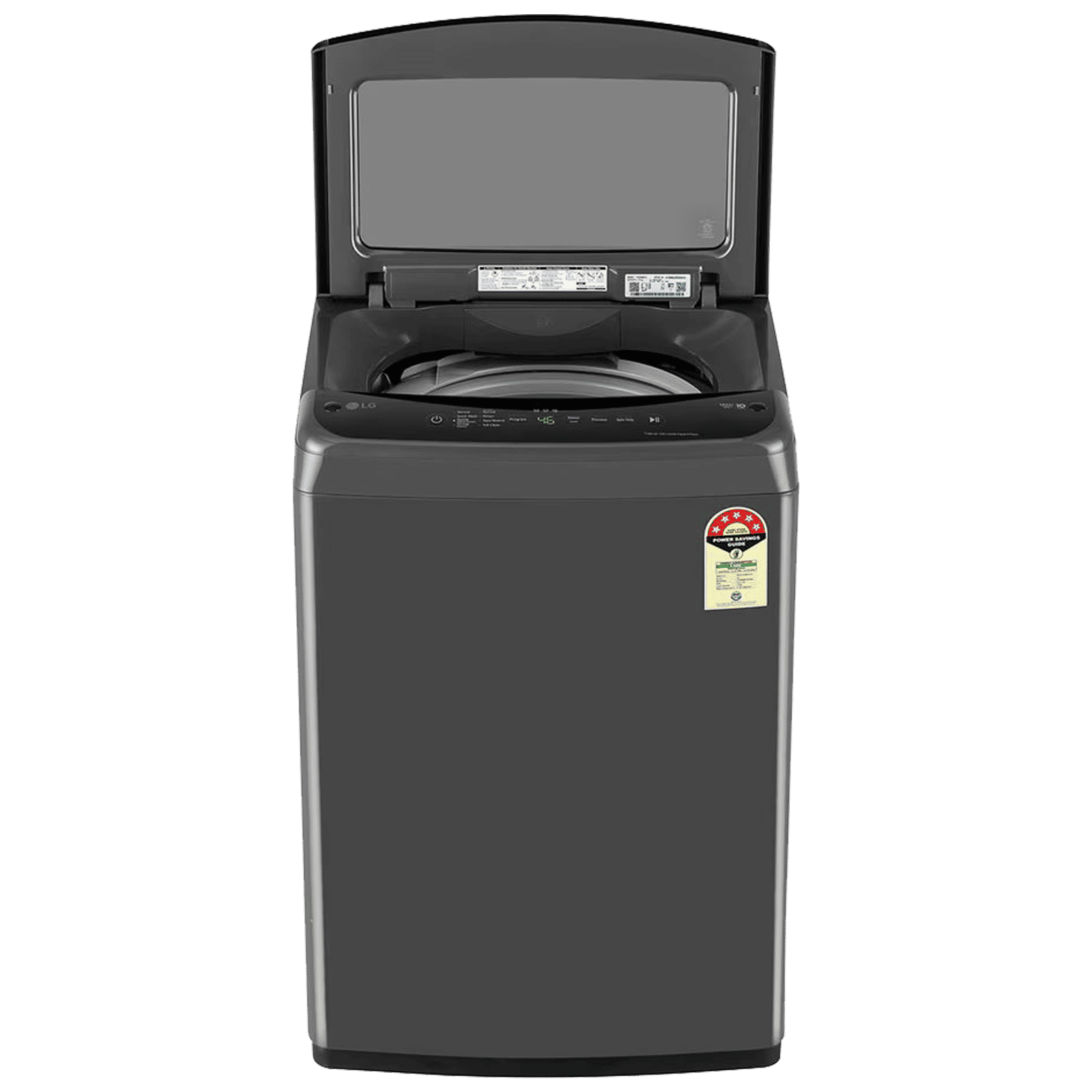 LG 8 kg 5 Star Inverter Fully Automatic Top Load Washing Machine (T80VBMB1Z, Smart Inverter Motor, Middle Black)