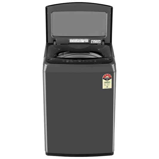 LG 8 kg 5 Star Inverter Fully Automatic Top Load Washing Machine (T80VBMB1Z, Smart Inverter Motor, Middle Black)