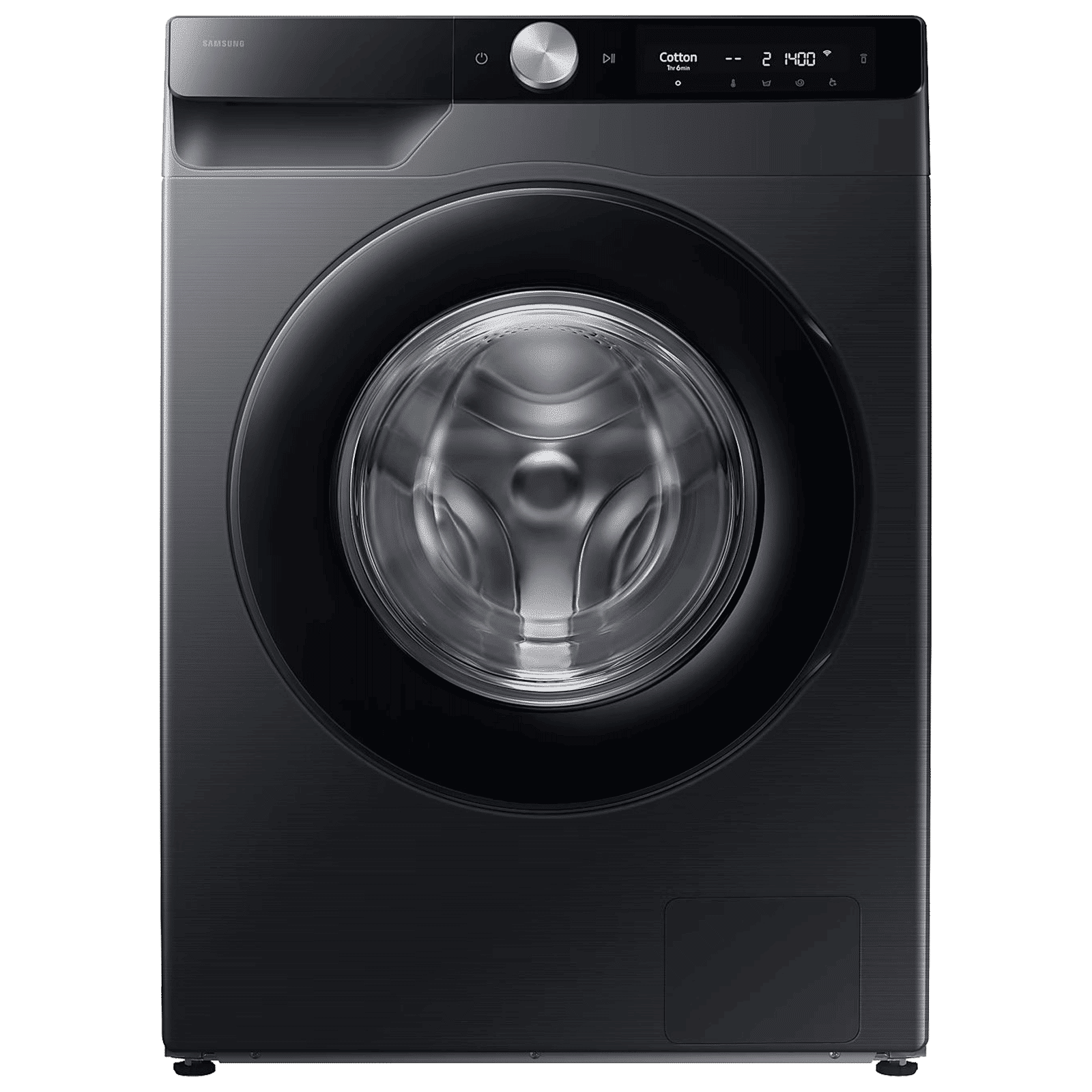 SAMSUNG 9 kg 5 Star Wi-Fi Inverter Fully Automatic Front Load Washing Machine (WW90DG6U24ABTL, Bubble Technology, Black)
