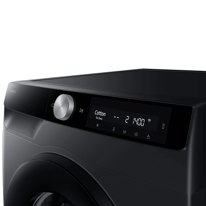SAMSUNG 9 kg 5 Star Wi-Fi Inverter Fully Automatic Front Load Washing Machine (WW90DG6U24ABTL, Bubble Technology, Black)