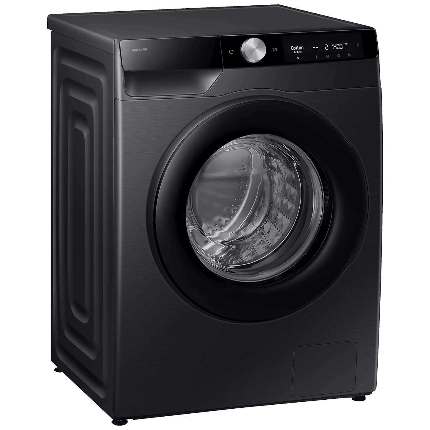 SAMSUNG 9 kg 5 Star Wi-Fi Inverter Fully Automatic Front Load Washing Machine (WW90DG6U24ABTL, Bubble Technology, Black)