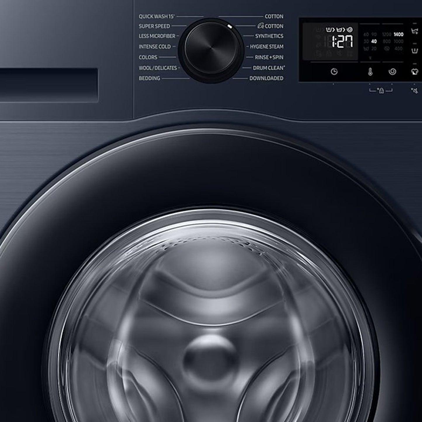 SAMSUNG 9 kg 5 Star Wi-Fi Inverter Fully Automatic Front Load Washing Machine (WW90DG5U24ASTL, Energy Mode, Navy)