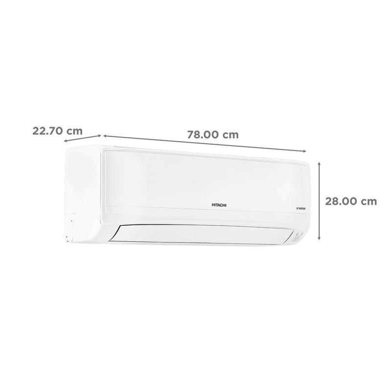 HITACHI iZen 3400SXL Convertible 1 Ton 3 Star Invertor Split AC with Anti Bacterial SuperFine Mesh Filter (Copper Condenser, RAS.G312PCBISS1)