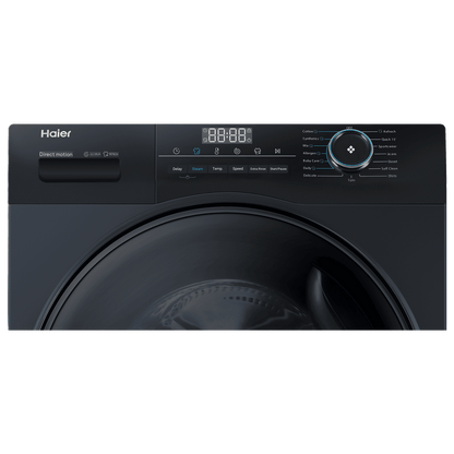 Haier 9 kg 5 Star Fully Automatic Front Load Washing Machine (929, HW90-DM14929ECBK, Anti Bacterial Technology, Black)