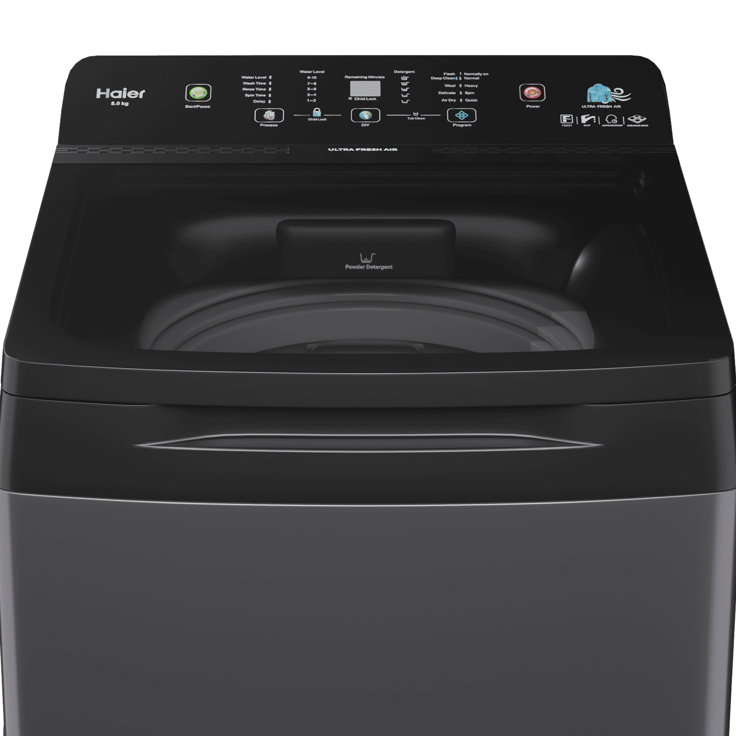 Haier 9 kg 5 Star Fully Automatic Top Load Washing Machine (HWM90-688S8, Pillow Drum, Dark Jade)