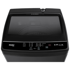 Haier 8 kg 5 Star Fully Automatic Top Load Washing Machine (HWM80-316BK, Oceanus Wave Drum, Dark Jade Silver)