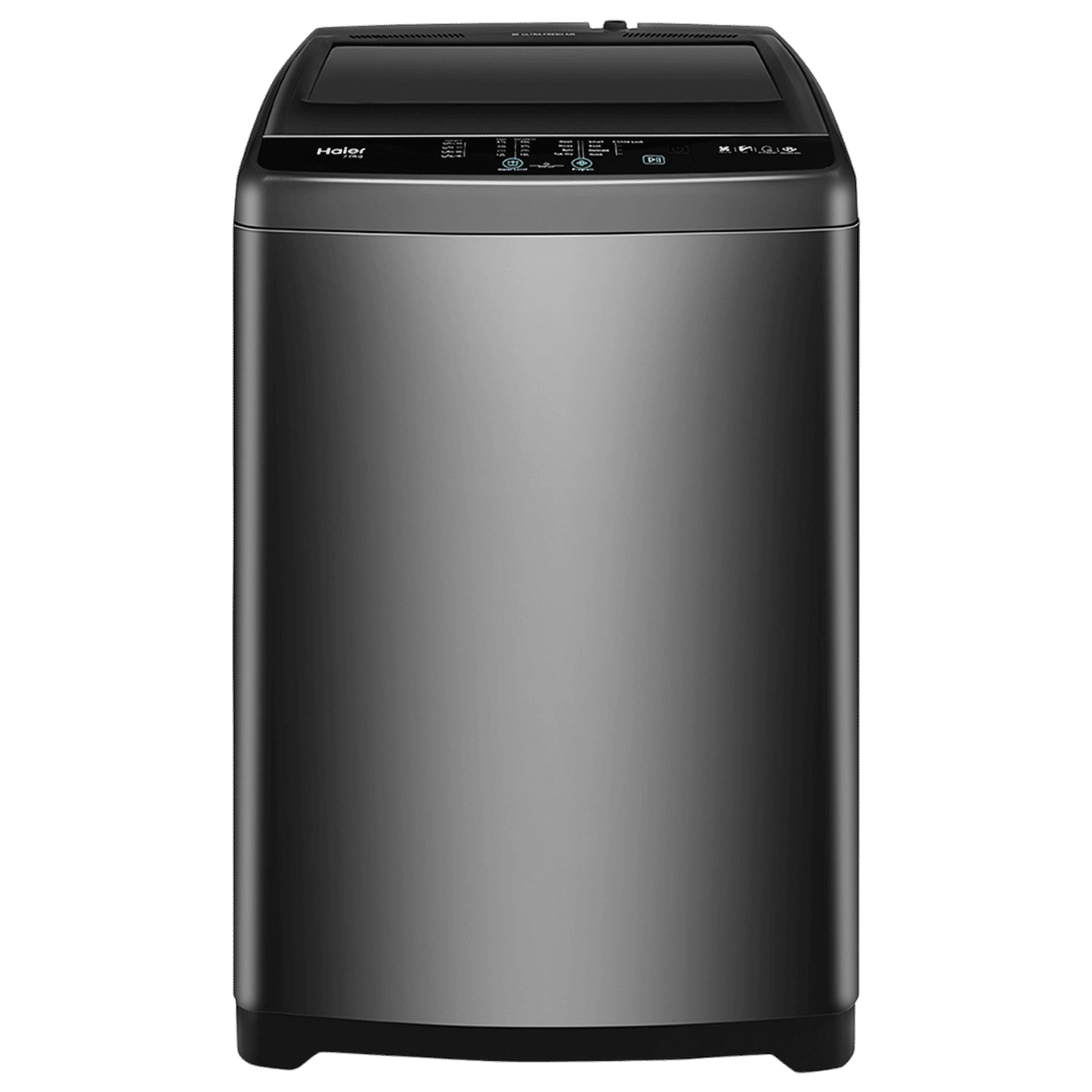 Haier 8 kg 5 Star Fully Automatic Top Load Washing Machine (HWM80-316BK, Oceanus Wave Drum, Dark Jade Silver)
