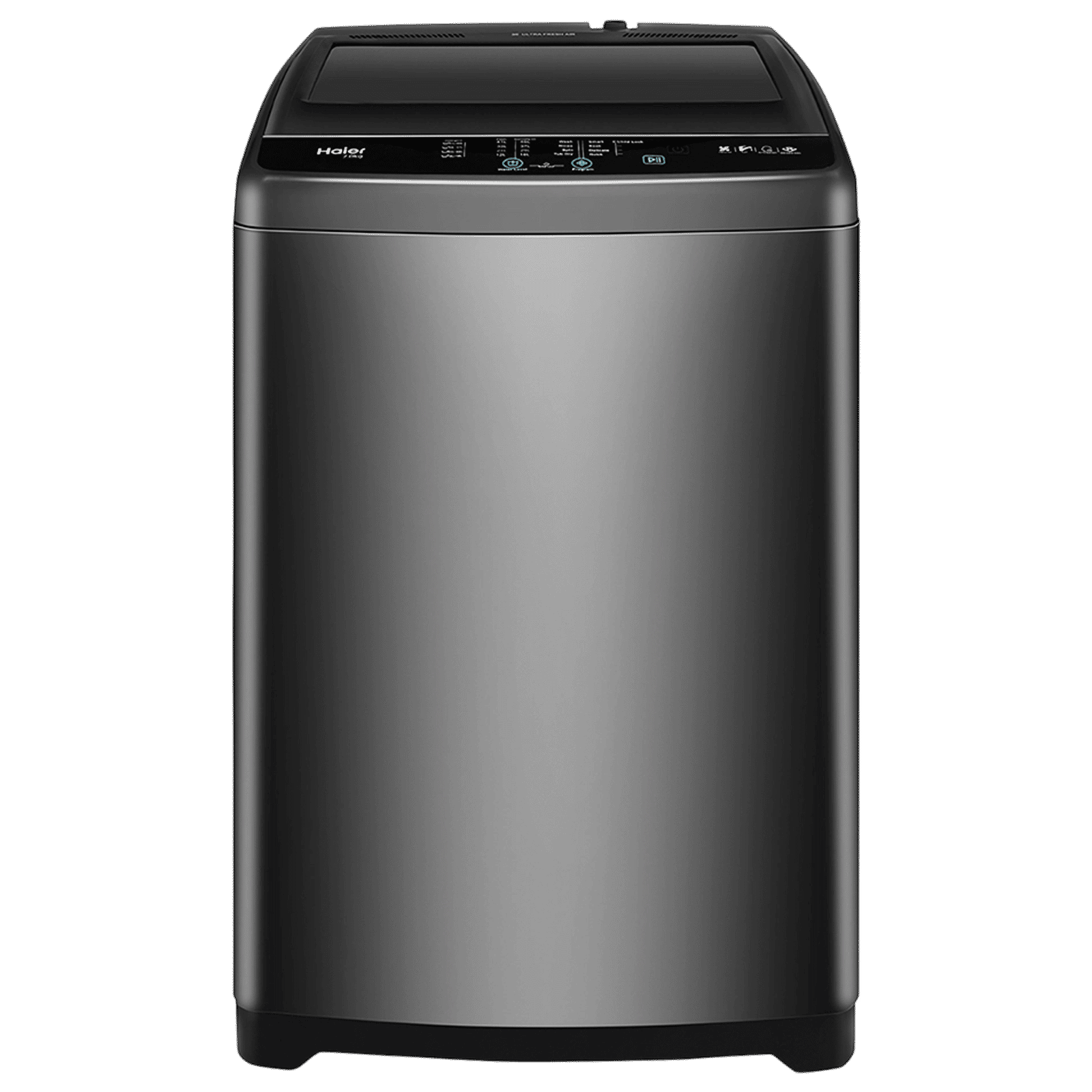 Haier 8 kg 5 Star Fully Automatic Top Load Washing Machine (HWM80-316BK, Oceanus Wave Drum, Dark Jade Silver)