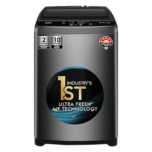 Haier 6.5 kg 5 Star Fully Automatic Top Load Washing Machine (HWM65-306S8, Ultra Fresh Air, Dark Jade Silver)