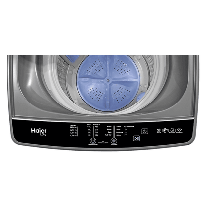 Haier 6.5 kg 5 Star Fully Automatic Top Load Washing Machine (HWM65-306S8, Ultra Fresh Air, Dark Jade Silver)