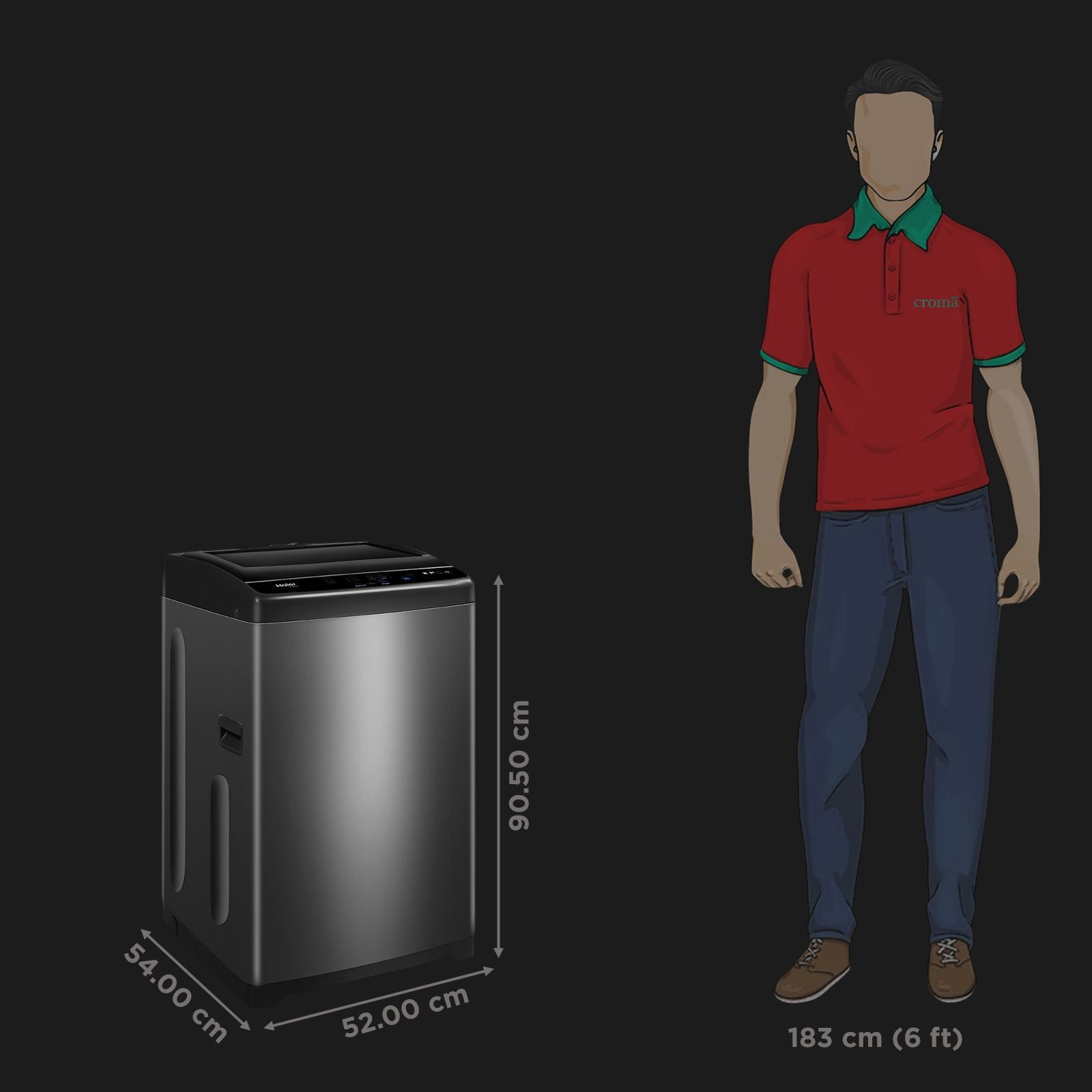 Haier 6.5 kg 5 Star Fully Automatic Top Load Washing Machine (HWM65-306S8, Ultra Fresh Air, Dark Jade Silver)