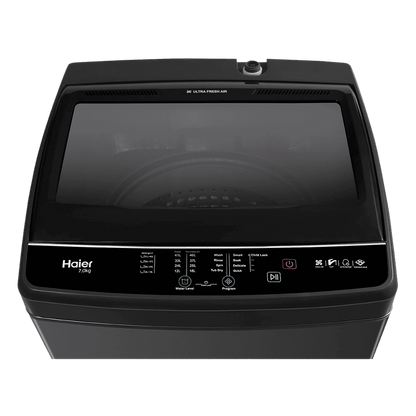 Haier 6.5 kg 5 Star Fully Automatic Top Load Washing Machine (HWM65-306S8, Ultra Fresh Air, Dark Jade Silver)