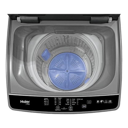 Haier 6.5 kg 5 Star Fully Automatic Top Load Washing Machine (HWM65-306S8, Ultra Fresh Air, Dark Jade Silver)