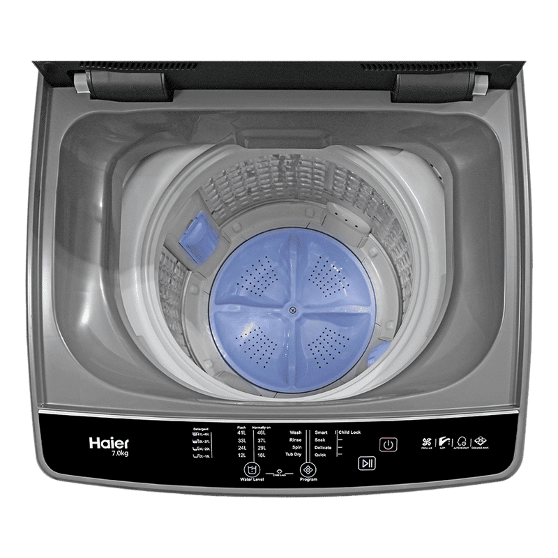 Haier 6.5 kg 5 Star Fully Automatic Top Load Washing Machine (HWM65-306S8, Ultra Fresh Air, Dark Jade Silver)