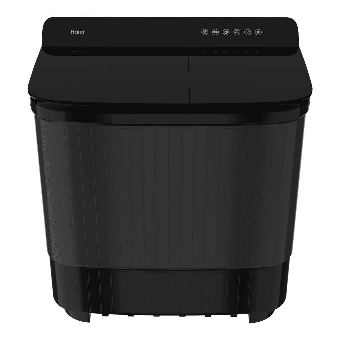 Haier 14 kg 5 Star Semi Automatic Washing Machine with Magic Filter (178, HTW140-178BK, Black)
