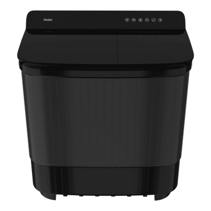 Haier 14 kg 5 Star Semi Automatic Washing Machine with Magic Filter (178, HTW140-178BK, Black)