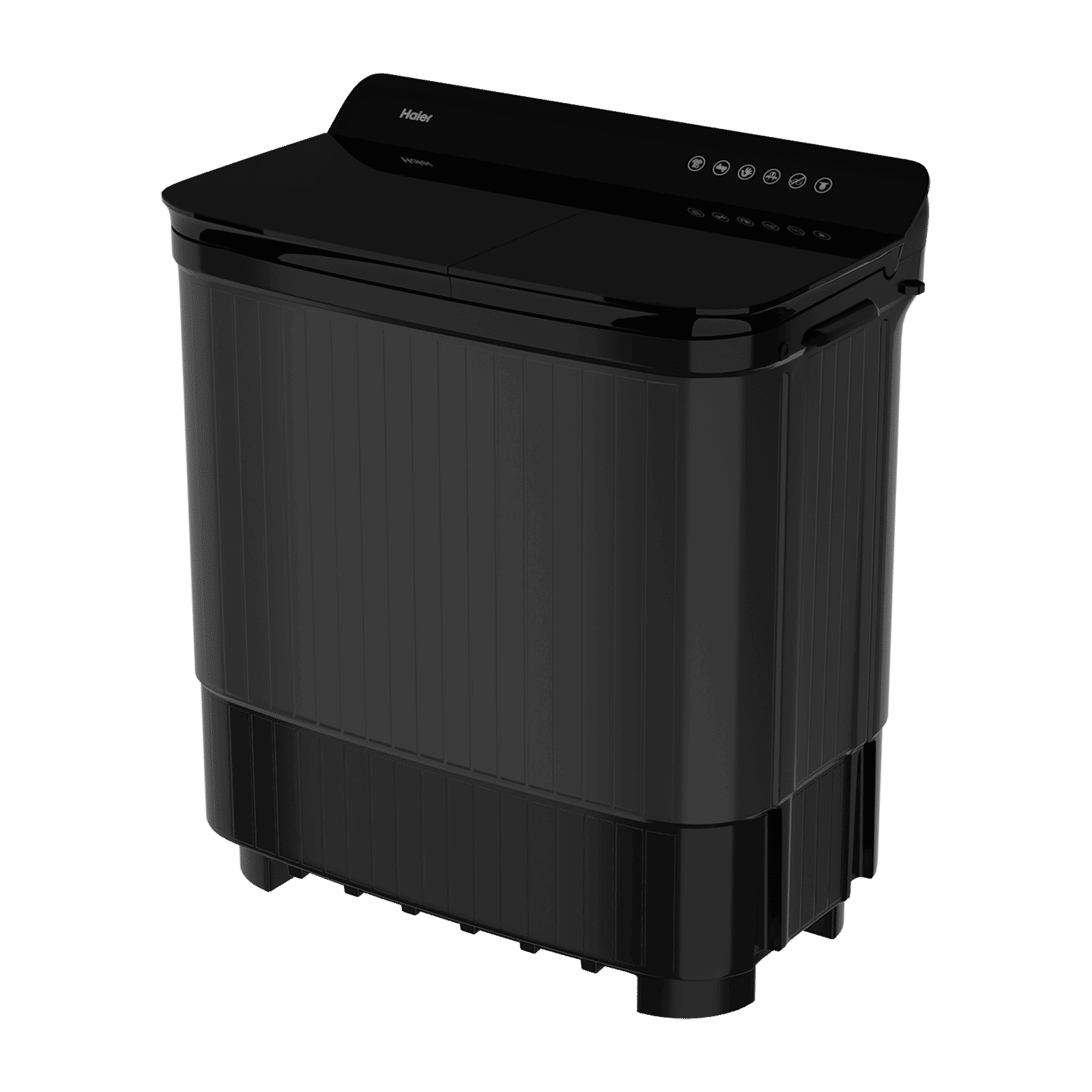 Haier 14 kg 5 Star Semi Automatic Washing Machine with Magic Filter (178, HTW140-178BK, Black)