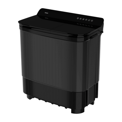 Haier 14 kg 5 Star Semi Automatic Washing Machine with Magic Filter (178, HTW140-178BK, Black)