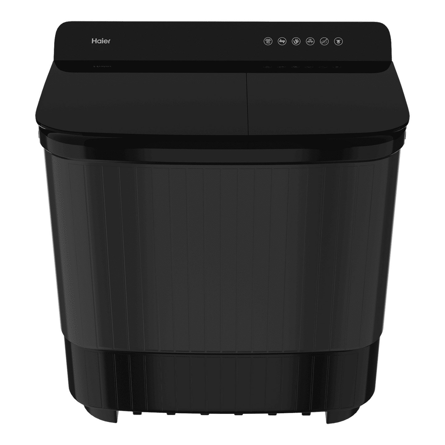 Haier 12 kg 5 Star Semi Automatic Washing Machine with Magic Filter (178, HTW120-178BK, Black)