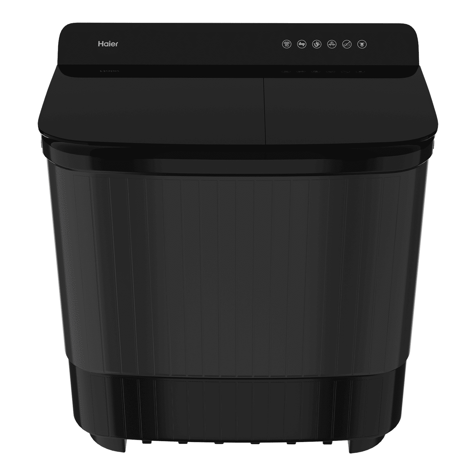 Haier 12 kg 5 Star Semi Automatic Washing Machine with Magic Filter (178, HTW120-178BK, Black)