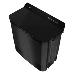 Haier 12 kg 5 Star Semi Automatic Washing Machine with Magic Filter (178, HTW120-178BK, Black)