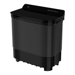 Haier 12 kg 5 Star Semi Automatic Washing Machine with Magic Filter (178, HTW120-178BK, Black)