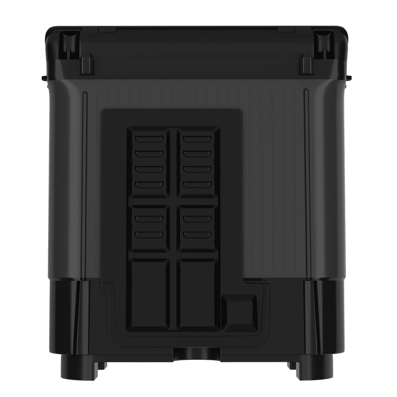 Haier 12 kg 5 Star Semi Automatic Washing Machine with Magic Filter (178, HTW120-178BK, Black)