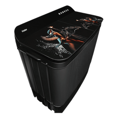 Haier 9 kg Semi Automatic Washing Machine with Softfall Techonology (HTW90-178FL, Black)