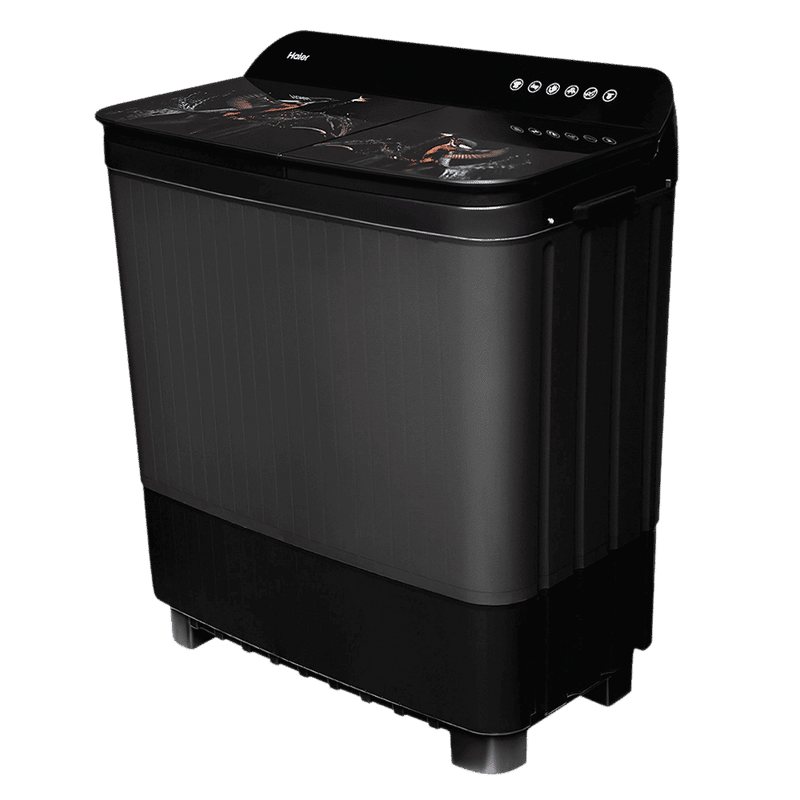 Haier 9 kg Semi Automatic Washing Machine with Softfall Techonology (HTW90-178FL, Black)