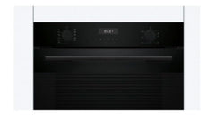 Bosch Series 4 Built-in Electric Oven with Steam Function, 60 x 60 cm, Multiple Cooking Modes, LED Display, Black