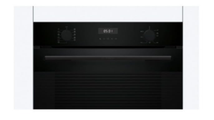 Bosch Series 4 Built-in Electric Oven with Steam Function, 60 x 60 cm, Multiple Cooking Modes, LED Display, Black