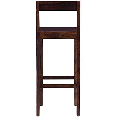 Elegant Sheesham Wood Bar Chair - Durable, Handcrafted, Comfortable Seating with Footrest, Ideal for Home Bar, 