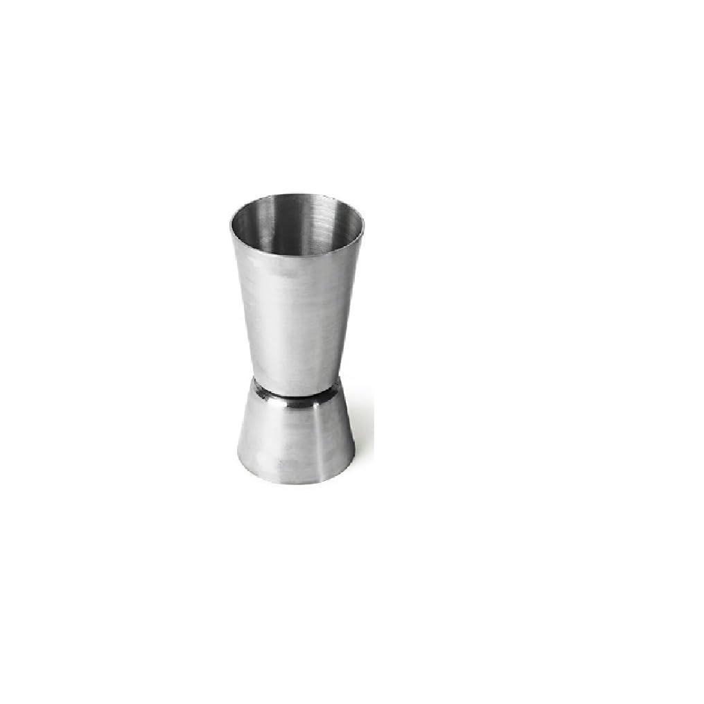 Dynore Stainless Steel Wine, Oil Pourer 2pcs with Double Sided Jigger Peg Measure 15 Ml and 30 Ml