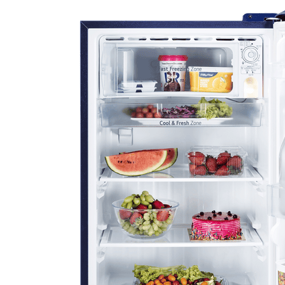 LG 231 Series 210 Litres 5 Star Direct Cool Single Door Refrigerator with Auto Smart Connect (GL-D231ABMU, Blue Marvel)