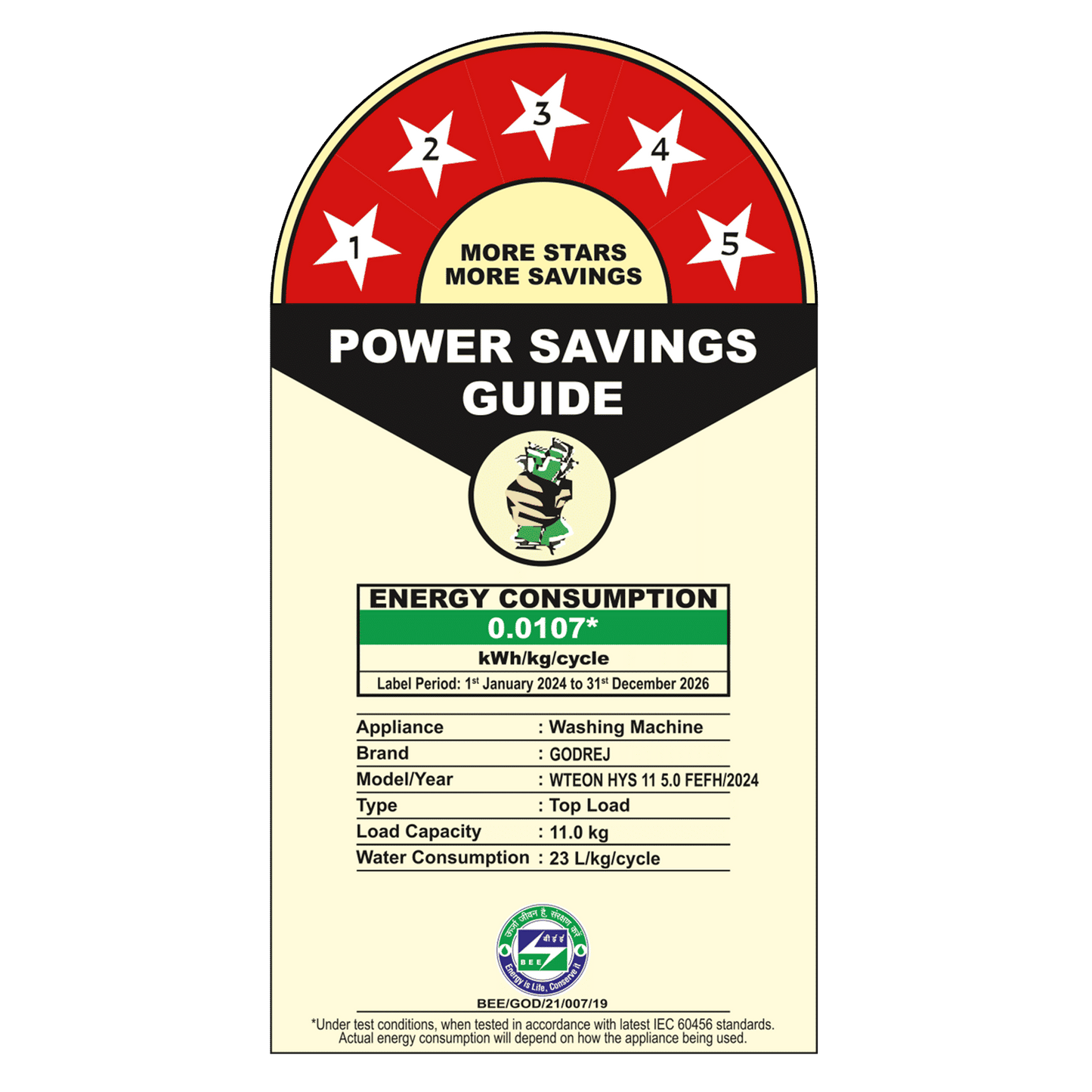 Godrej 11 kg 5 Star Fully Automatic Top Load Washing Machine (Hydris, 52141601SD00512, In-built Heater, Glacial Grey)