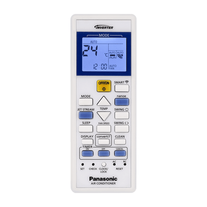 Panasonic WU 7 in 1 Convertible 1 Ton 3 Star Inverter Split Smart AC with Voice Assistant (2025 Model, Copper Condenser, CS/CU-WU12BKYFM)