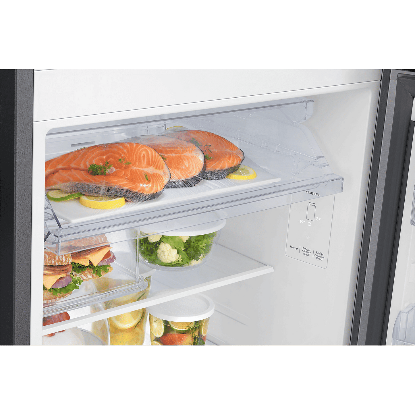 SAMSUNG 330 Litres 2 Star Frost Free Double Door Smart Wifi Enabled Refrigerator with Twin Cooling Plus Technology (RT34DG5A2BS8HL, Elegant Inox)