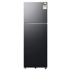 SAMSUNG 350 Liters 2 Star Frost Free Double Door Smart Wifi Enabled Refrigerator with Anti Bacterial Gasket (RT38DG5A2BBXHL, Luxe Black)