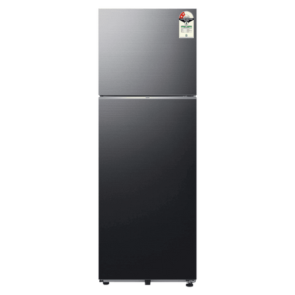 SAMSUNG 350 Liters 2 Star Frost Free Double Door Smart Wifi Enabled Refrigerator with Anti Bacterial Gasket (RT38DG5A2BBXHL, Luxe Black)