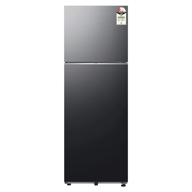 SAMSUNG 350 Liters 2 Star Frost Free Double Door Smart Wifi Enabled Refrigerator with Anti Bacterial Gasket (RT38DG5A2BBXHL, Luxe Black)