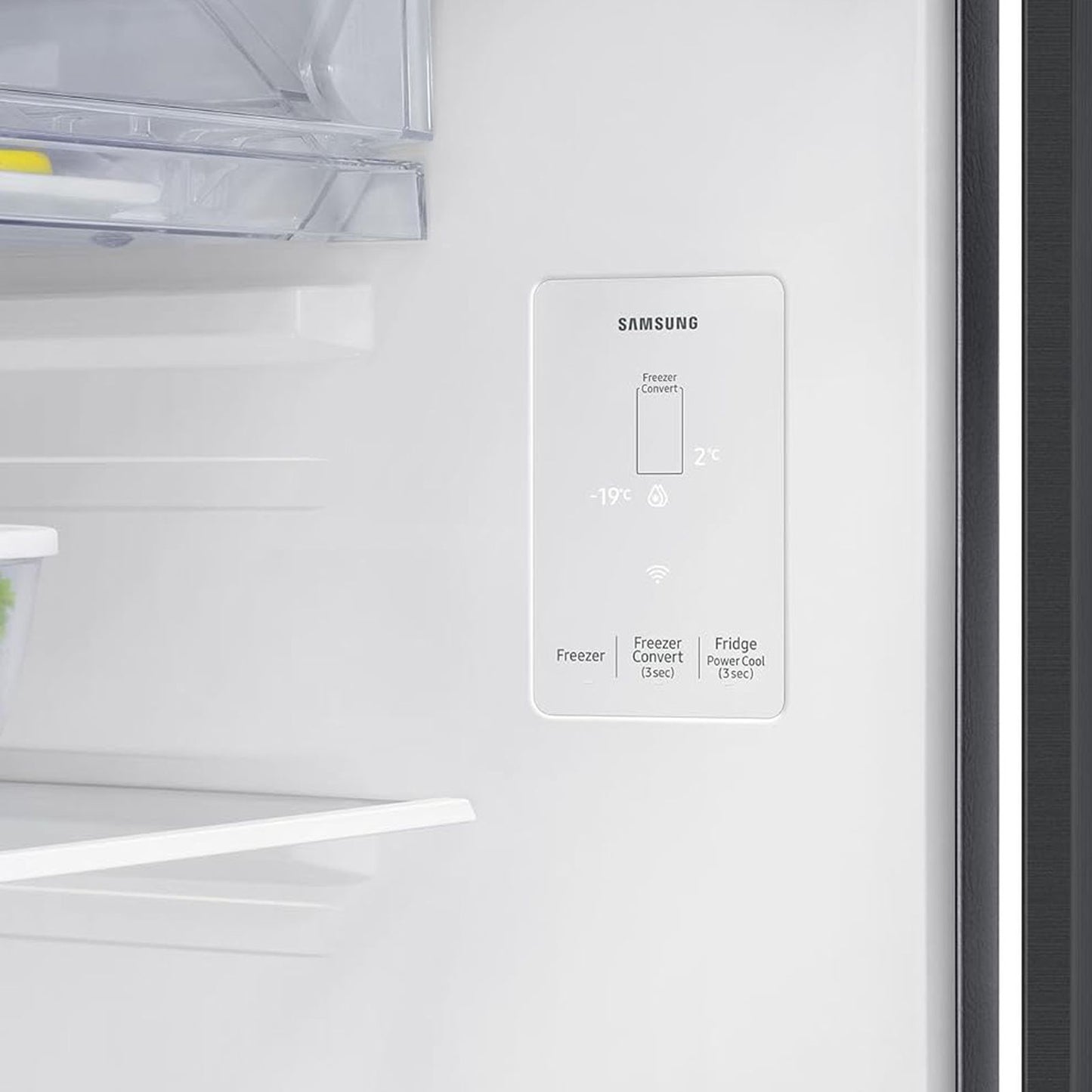 SAMSUNG 350 Liters 2 Star Frost Free Double Door Smart Wifi Enabled Refrigerator with Anti Bacterial Gasket (RT38DG5A2BBXHL, Luxe Black)